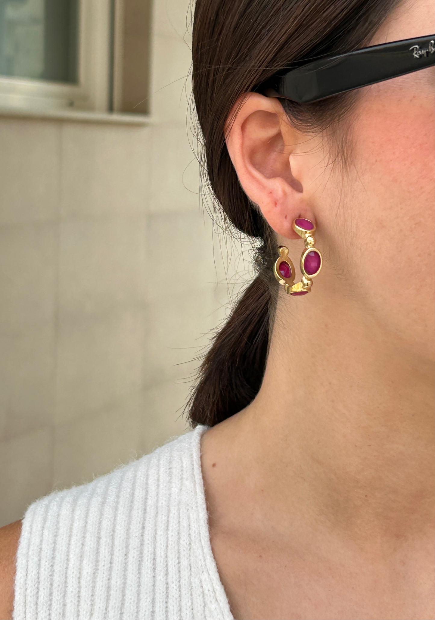 PENDIENTES CELINE ROSA