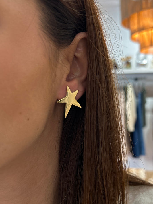 PENDIENTES STAR GOLD